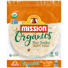 Organic Flour Tortillas(有机非转基因无麸质面粉玉米饼，6个)