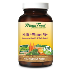 MegaFood Multi for Women 55+ (MegaFood 女士复合维生素，适合55岁以上女士，120粒)