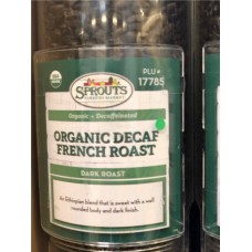 Organic Decaf French Roast(有机低咖啡因法国烘培咖啡，重烤型)17785