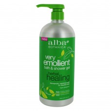 Alba Botanica Herbal Healing Bath & Shower Gel, 32 FOZ(Alba Botanica草本愈合沐浴露，946ml)