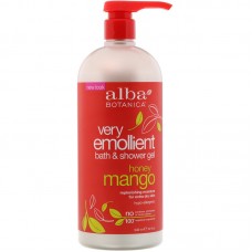 Alba Botanica Honey Mango Bath & Shower Gel, 32 FOZ(Alba Botanica有机蜂蜜芒果沐浴露，946ML)