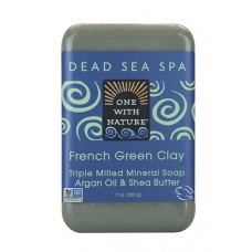 French Clay Soap with Dead Sea Minerals, Argan Oil & Shea Butter, Essential Oil, 7 oz(非转基因法国黏土肥皂与死海矿物，Argan油＆牛油树脂，精油，7盎司)