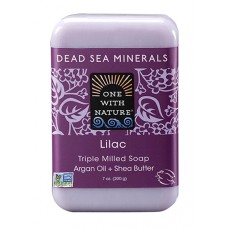Lilac Soap with Dead Sea Minerals, Argan Oil & Shea Butter, Essential Oil, 7 oz(非转基因 淡紫色肥皂，包含死海矿物，Argan油＆牛油树脂，精油，7盎司)